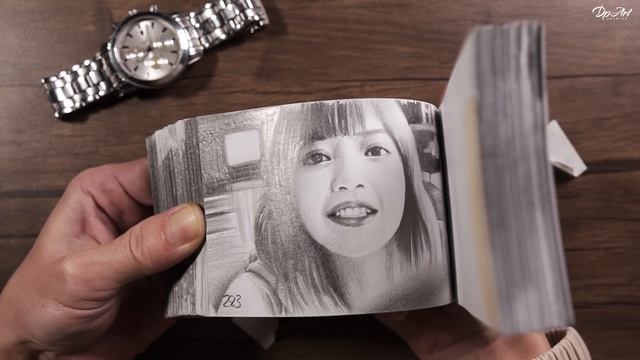 100 DAYS of Drawing LISA FLIPBOOK - DP ART DRAWING