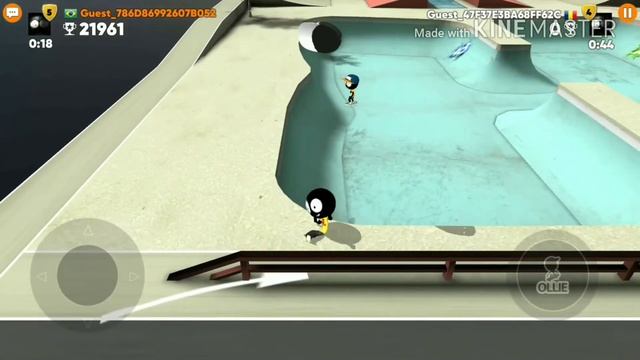 Jogando  stickman skate Battle