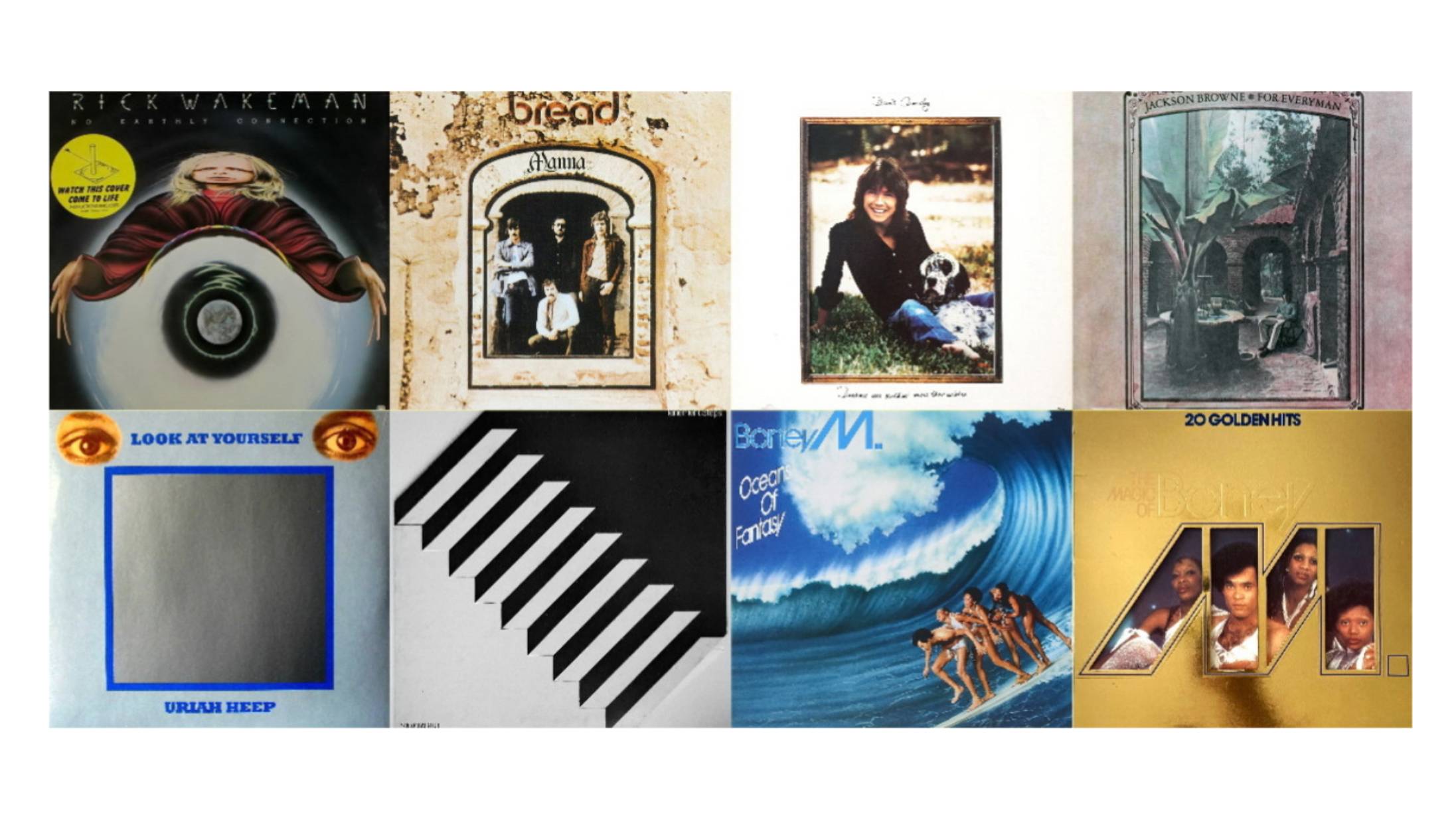 Rick Wakeman , Bread , Uriah Heep , The Motors , Boney M. (Креативные обложки). Cборник №1
