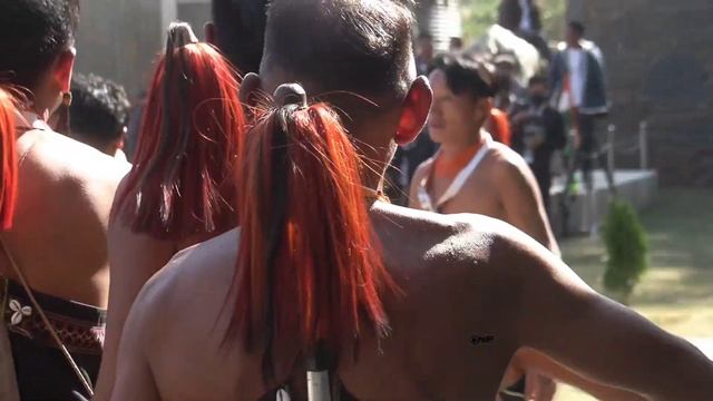 Naga traditional indigenous catapult shooting competition held at the Hornbill festival 2023