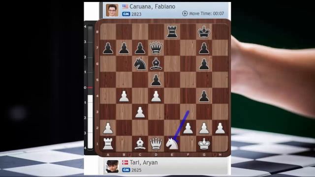 Aryan Tari (2625) vs Fabiano Caruana (2823) || Tata Steel Chess 2021 - R13
