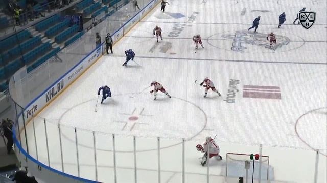 Petukhov goes to the crease for a goal