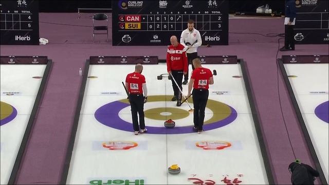 Canada v Switzerland - Men - Curling World Cup Grand Final - Beijing, China