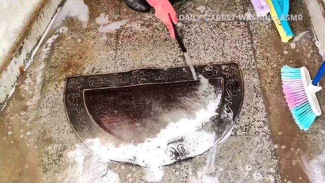 Round Carpet cleaning | THE MOST SATISFYING CARPET WASHING AT HOME by daily carpet washing