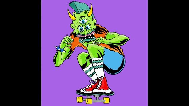 Duane Peters Lowbrow skateboard monster