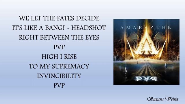 AMARANTHE - PvP (LYRICS VIDEO)