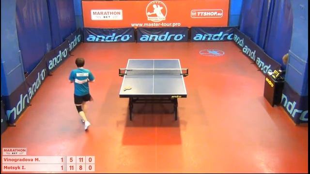 12.  Мария Виноградова - Ирина Моцык 3:1