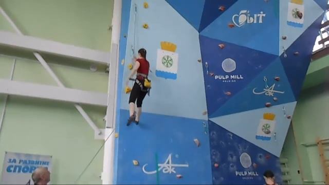 Алёна Синёва. Чемпионат Архангельской области по скалолазанию - 2018