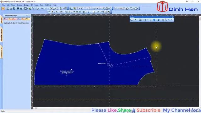 Optitex PDS 15: Toolbars/Insert/Dart Or Rotate Dart/Close And Open Dart