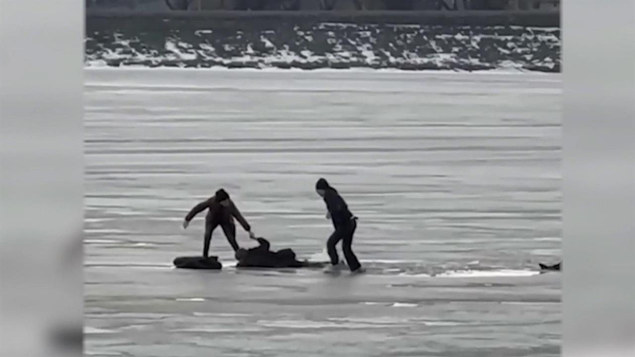 В подмосковных Химках две школьницы провалились под лед, одна из которых погибла