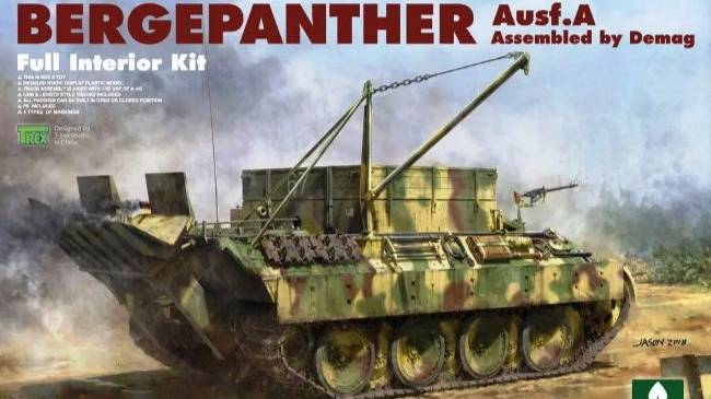 Распаковка Takom 1 35 2101 Bergepanther Ausf. A with Full Interior Kit