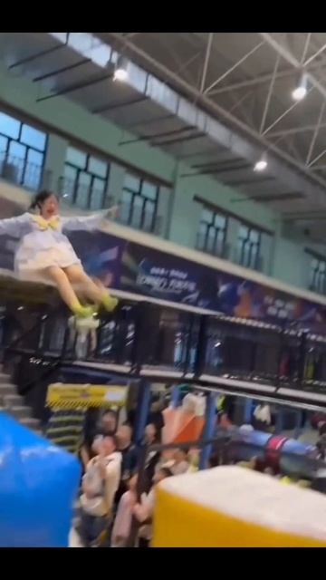 This Trampoline Is 🥱🥱😲 So Fun! Why Didn't We Just Start Jumping Around Like This When We Were Kids