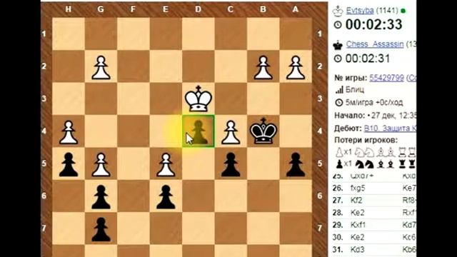 Шахматы №13 (Закрытый каракан Закрытый вариант)