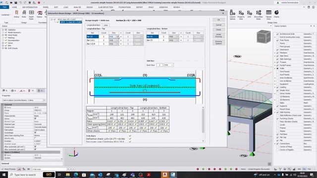 28.Design and RC details for an RC beam in TEKLA structures design. Sharing is caring