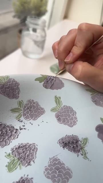 Художественная роспись посуды!😋