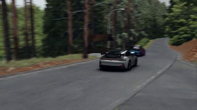 Porsche 992 911 GT3 MR vs Axis Garage Nissan S15 at the Gunsai Touge