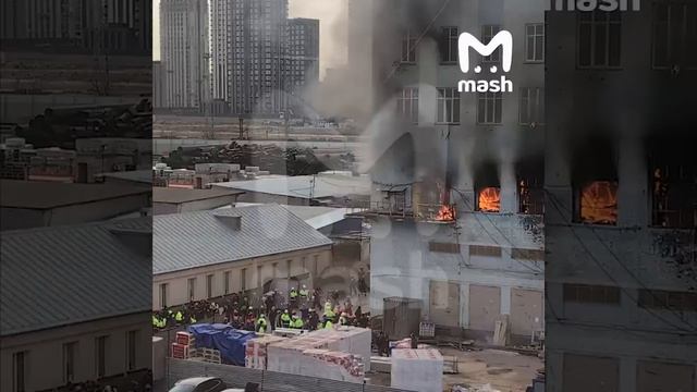 Страшные кадры пожара в Москве