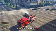 What happens when you water🌊everyone with Fire Truck🚒 - GTA 5