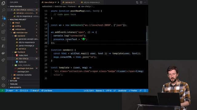3. Using WebSockets