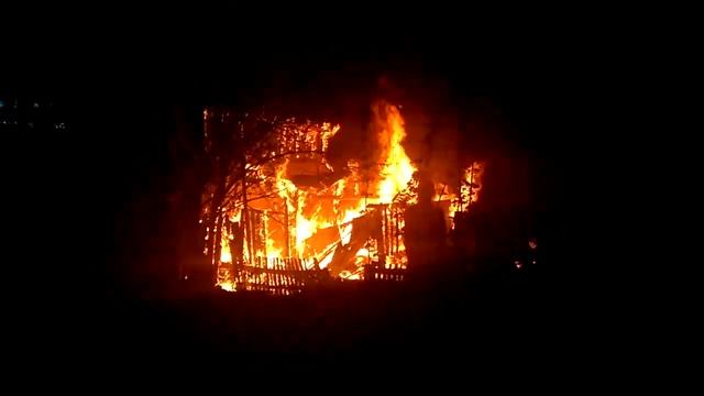 Пожар на вокзале в Бердске