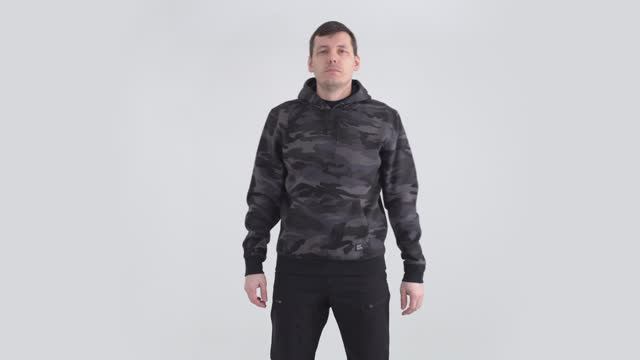 Толстовка с капюшоном Vintage Industries Derby dark camo
