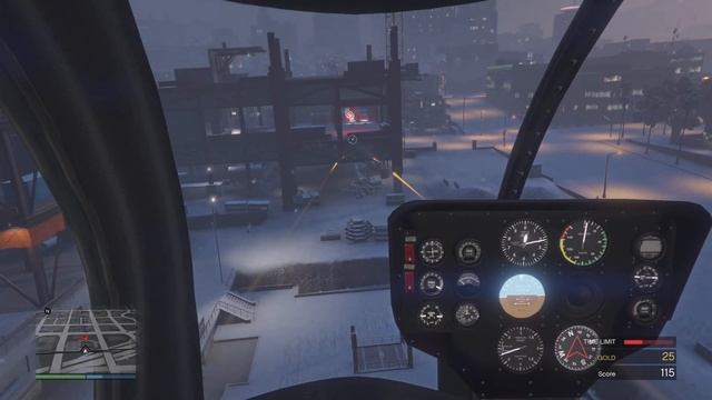 GTA Online Buzzard Shooting range score  (184)