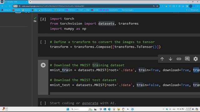 3. loading MNIST dataset python code