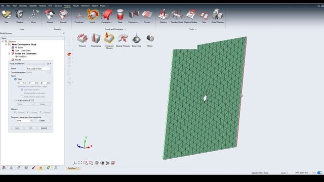 Learn Analysis with SimLab: Mesh Convergence Study in SimLab