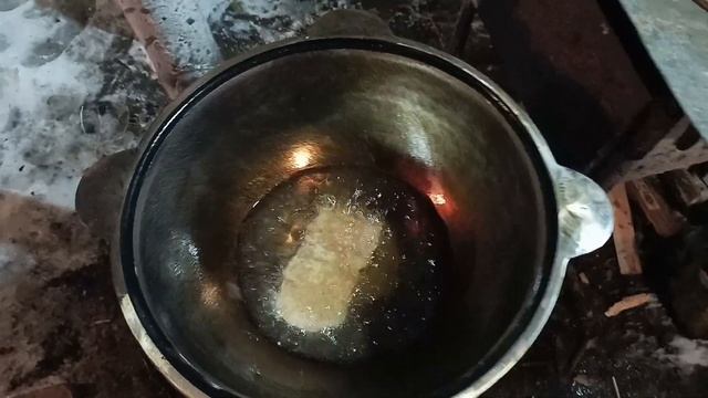 Первое блюдо в новом казане.