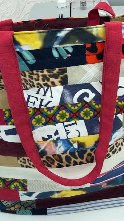 Как сделать красивую сумку-тоут из старых обрезков ткани