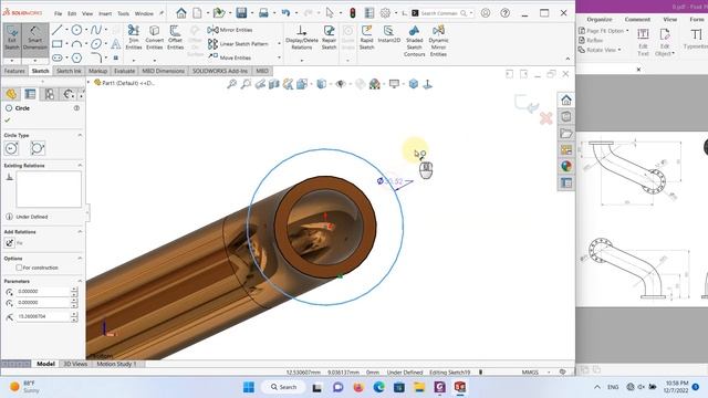 SolidWorks 2023 Tutorial - 3D Modeling for beginner EP.8 3D Curve