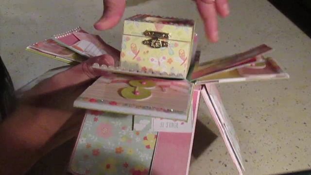 Scrapbooking explosion box "About a little girl" from Photo play