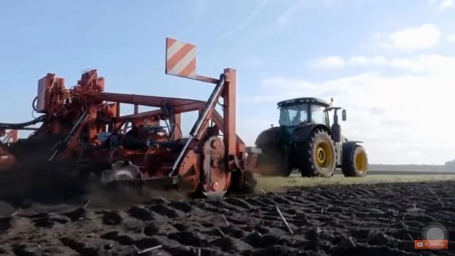 John deere 8400R and 9620RX with Rotavator