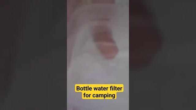 bottle water filter for camping #shorts #ytshorts #viral