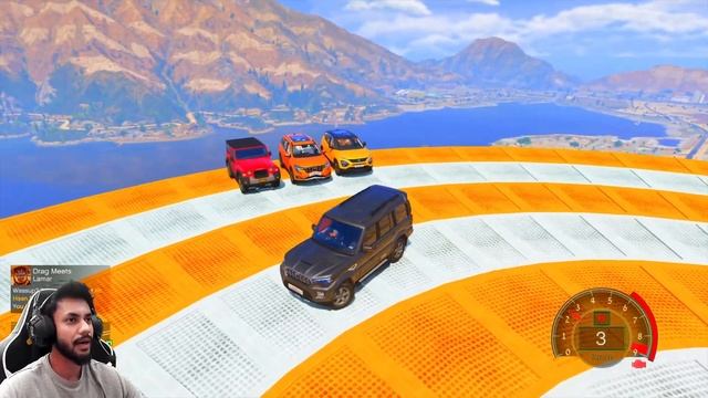 GTA 5 Indian SUV Vs Super SUV Bumps Climb Challenge GTA 5