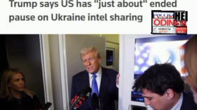 ‼️🇺🇸🇺🇦Трамп заявил, что США «почти» прекратили паузу в обмене разведданными по Украине — Bloombe