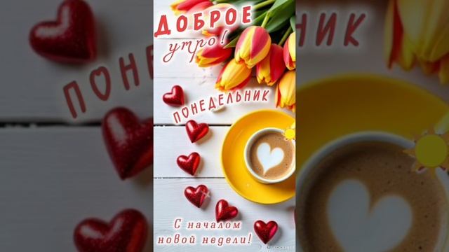 Доброе утро 💖Отличного дня 😊Удачной недели😍