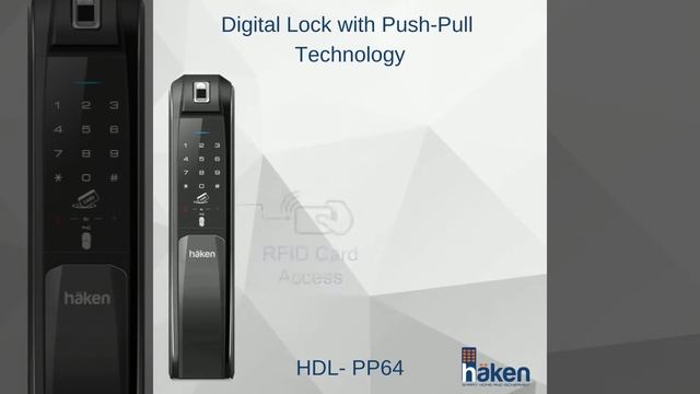 Haken Digital Lock with Push-Pull technology