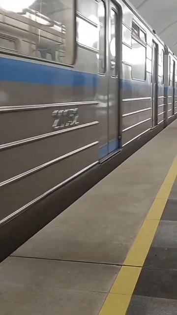 Номерной "Шестёрка" на станции "Физтех" ЛДЛ#метро#москва#номерной#физтех