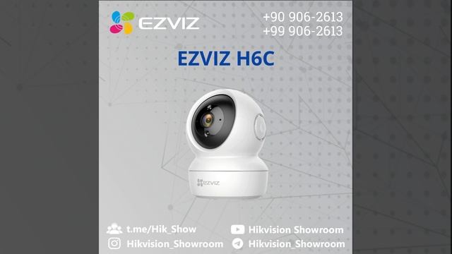 EZVIZ H6C.  Ikki tomonlama qo'ng'iroq. MicroSD kartasini. Rangli tungi ko'rish #hikvision #ezviz