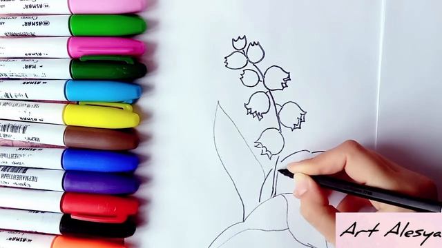 Как нарисовать ландыши!