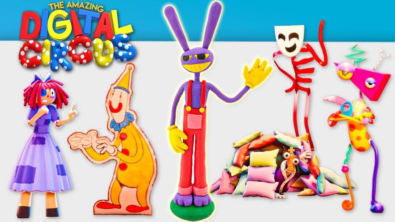 Лепим УДИВИТЕЛЬНЫЙ ЦИФРОВОЙ ЦИРК (Digital Circus)! Джакс (Jax) из Пластилина!