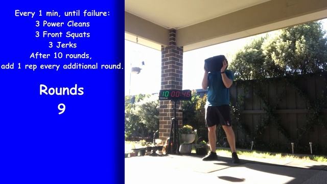 Sandbag macho man | Home CrossFit Workout // WoD#269