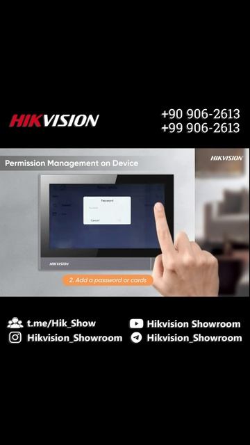 Hikvision IP domofoni. Kod, karta va yuzni tanish orqali eshikni ochish #hikvision #domofon #домофон