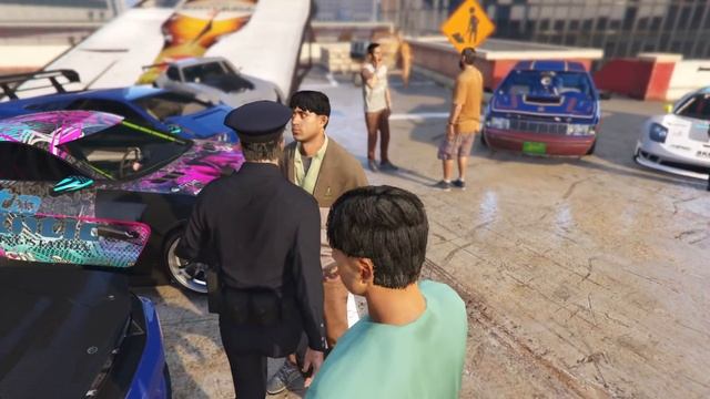 Полицей Тревор Аликке қарсы шықты (GTA V)