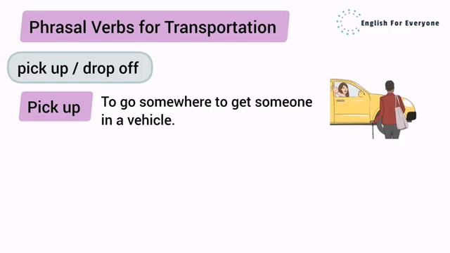 Phrasal Verbs for Transportation -GET ON , GET OFF , GET IN , GET OUT OF... (360p)