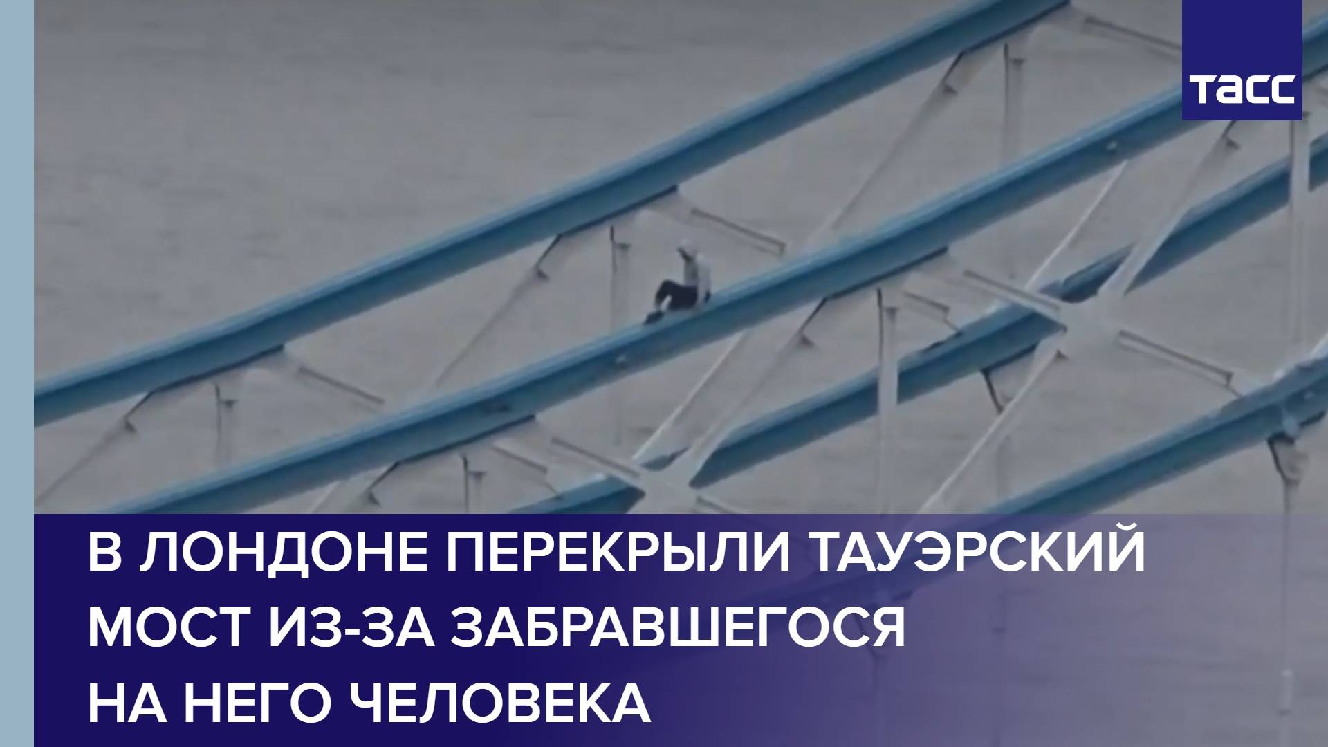 В Лондоне перекрыли Тауэрский мост из-за забравшегося на него человека