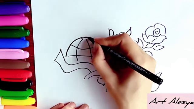 Рисую рисунок на 1 мая!