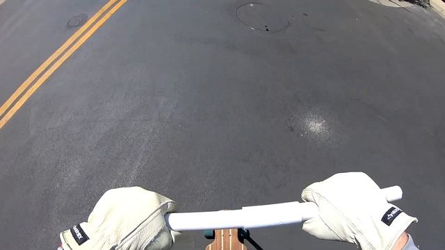 LifeHack: Scooter from longboard and PVC pipes