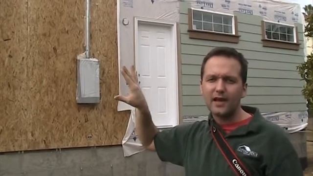 California Modular Home Set 10 - Looking at the factory prep for the garage